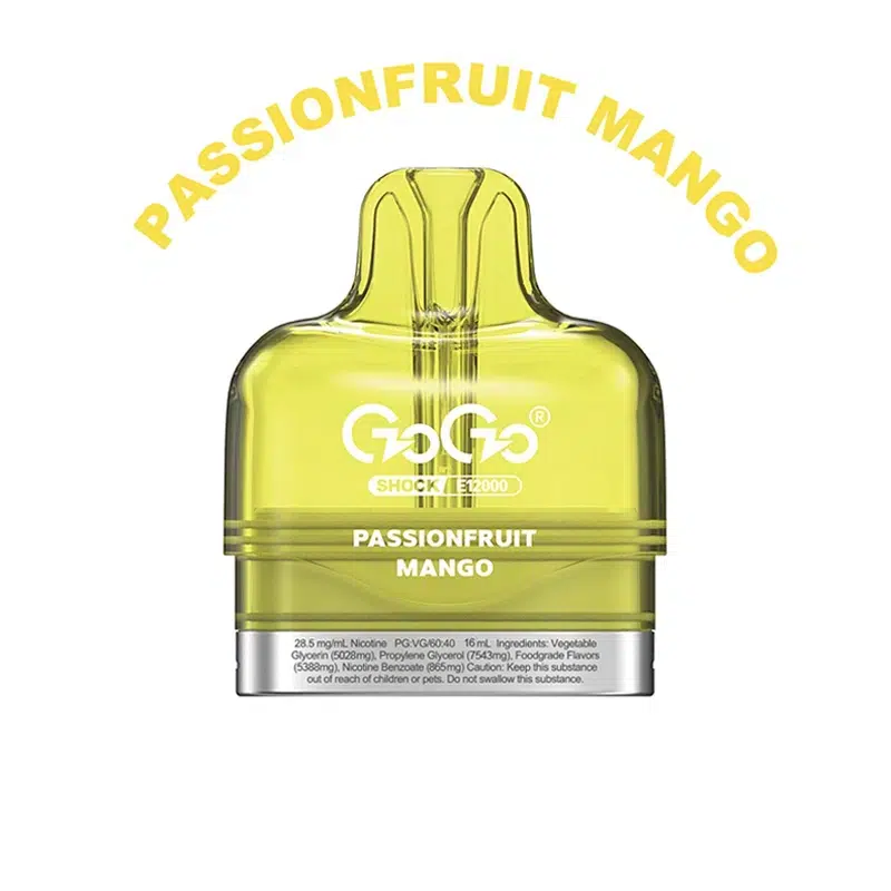 Passionfruit Mango - GOGO Shock E12000 Pod | 28.5mgニコチン